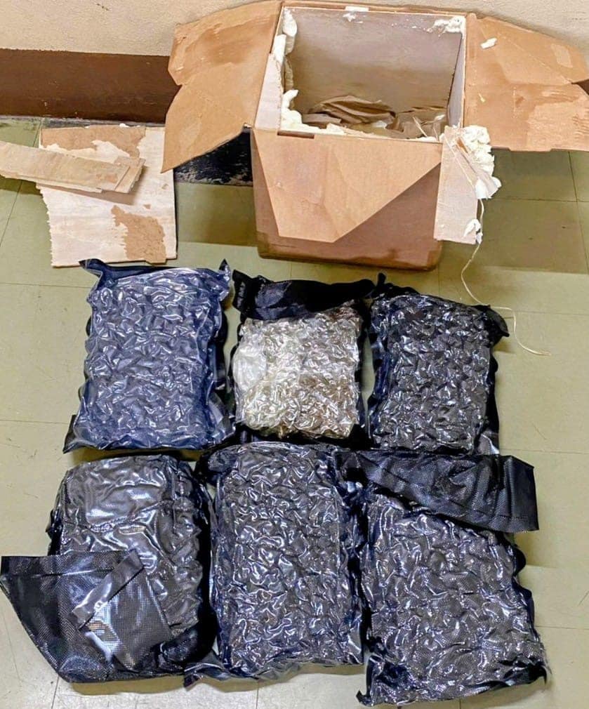 Police Seize EC$78,000 in Cannabis at V.C. Bird Airport Cargo Shed