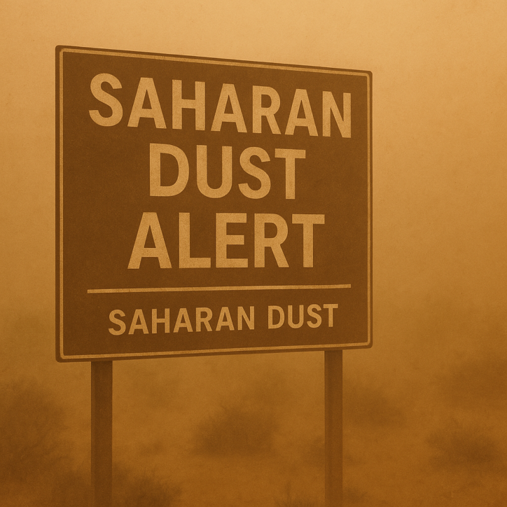 Saharan Dust Event to Push Air Quality to Moderate Levels Through Saturday