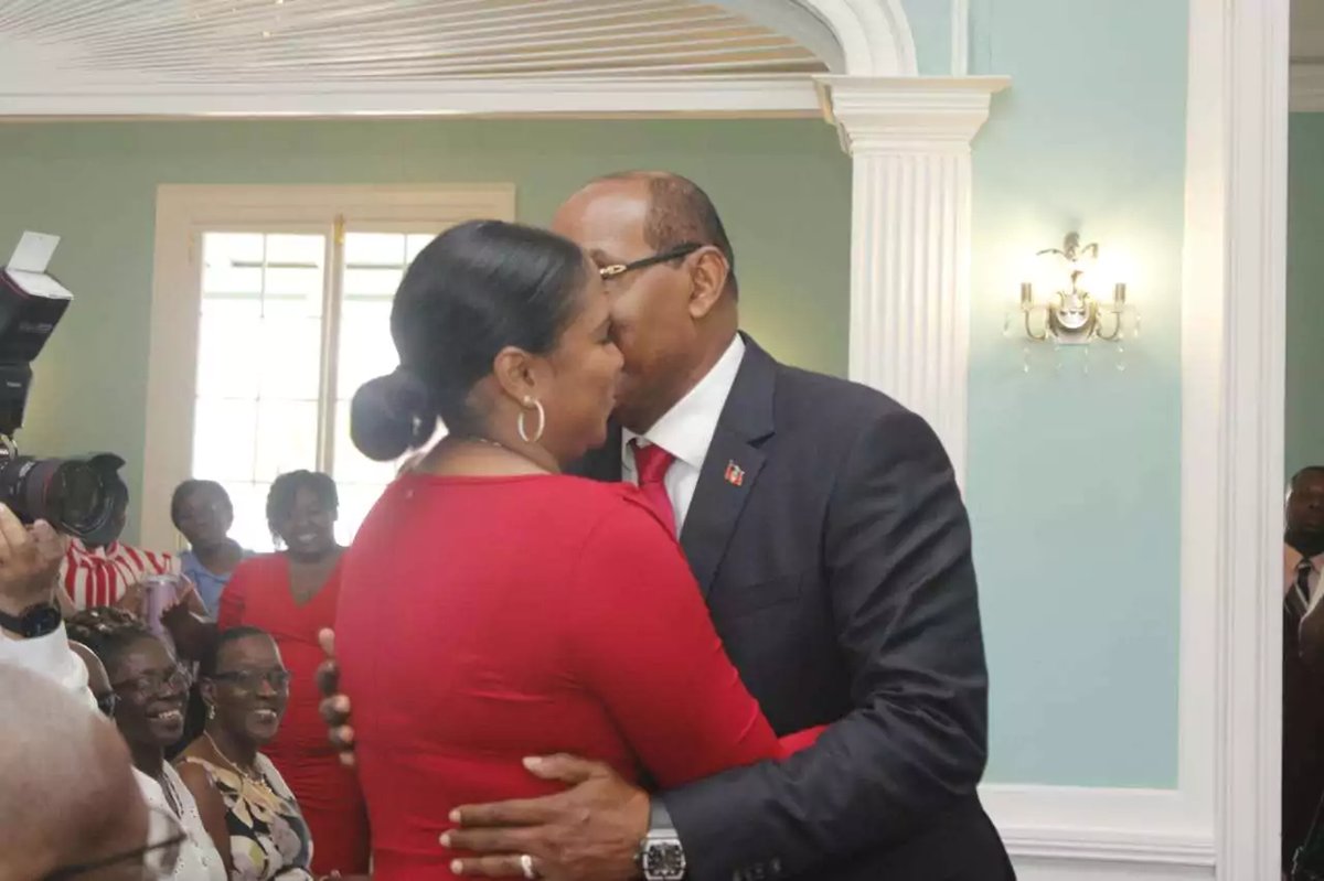 PM Browne Praises Wife Maria's Sacrifice at Post-Swearing-In Ceremony