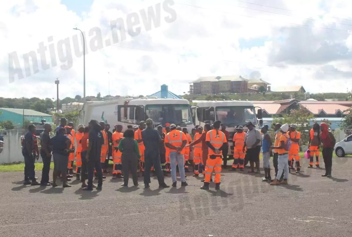 Solid Waste Workers Protest over Back Pay and Working Conditions