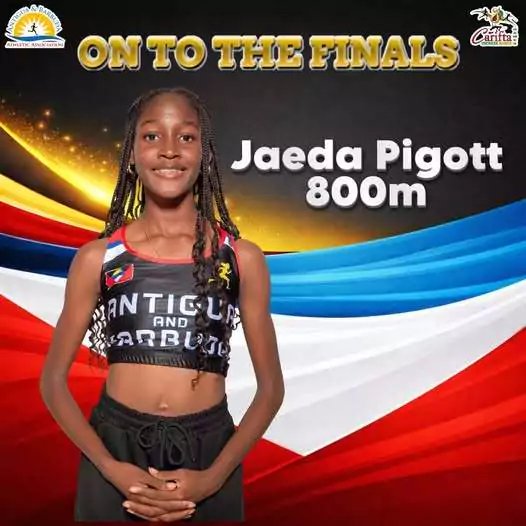 Jaeda Pigott Advances to CARIFTA Games Girls U17 800m Final