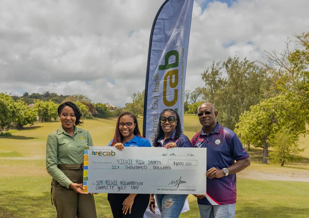 ECAB Donates $6,000 to Sir Richie Richardson Charity Golf Day