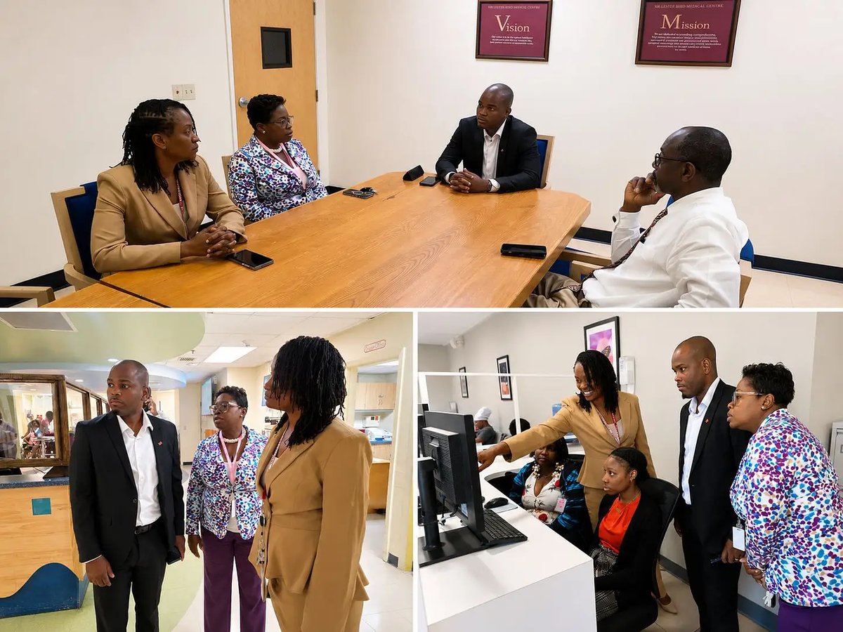 New Health Minister Visits Sir Lester Bird Medical Centre in First Official Engagement