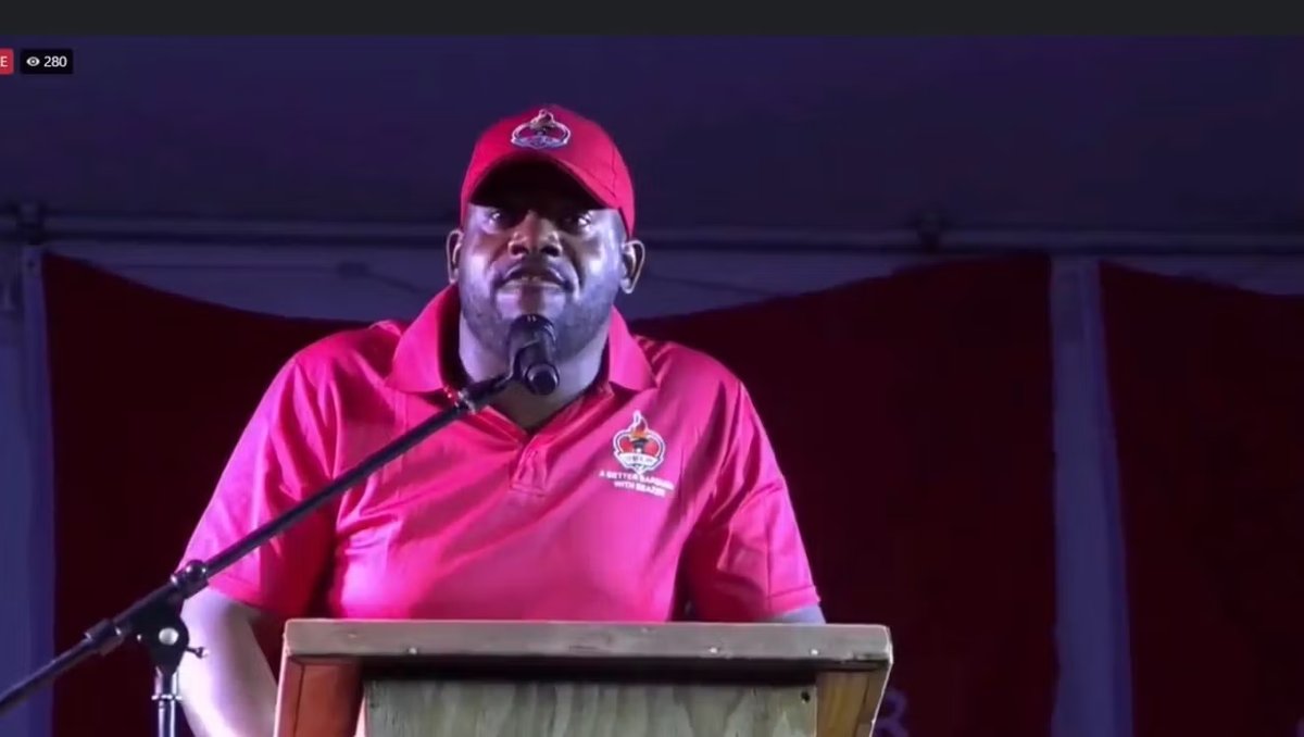 Beazer Calls for Action Over Rhetoric at Barbuda Campaign Rally