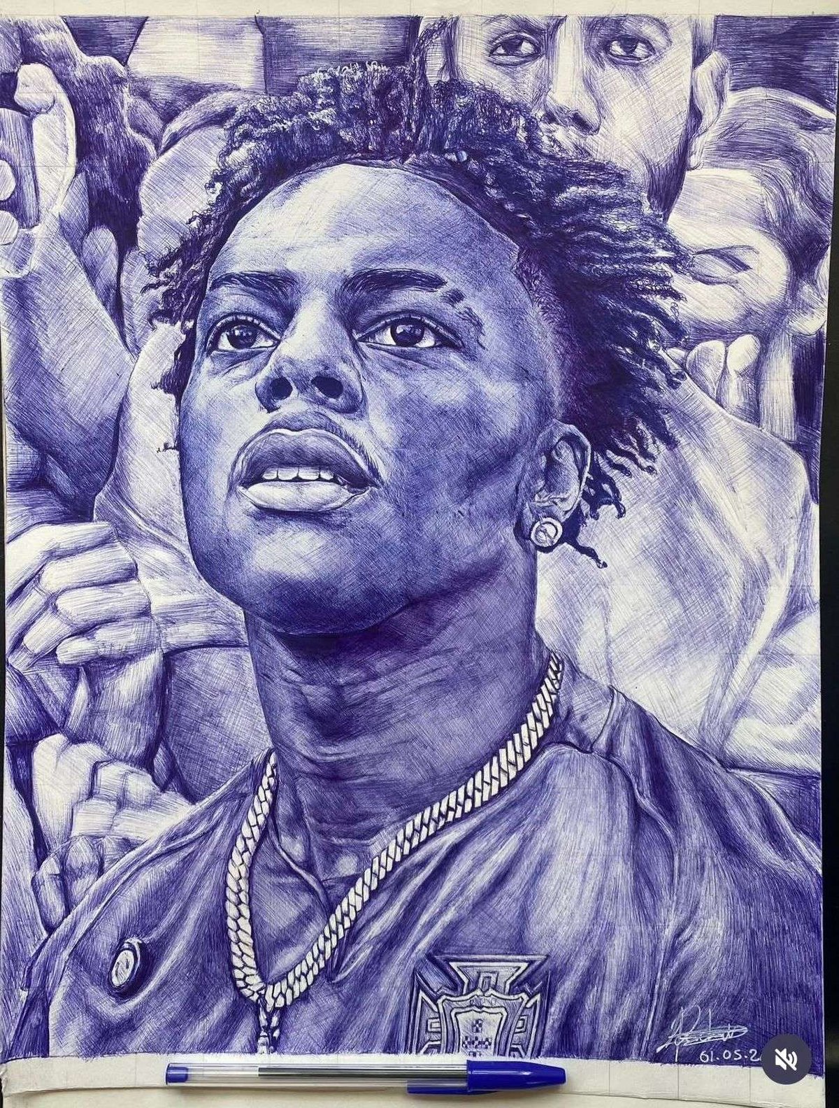 Young Antiguan Artist Wows Global Audience with Portrait Gift to IShowSpeed