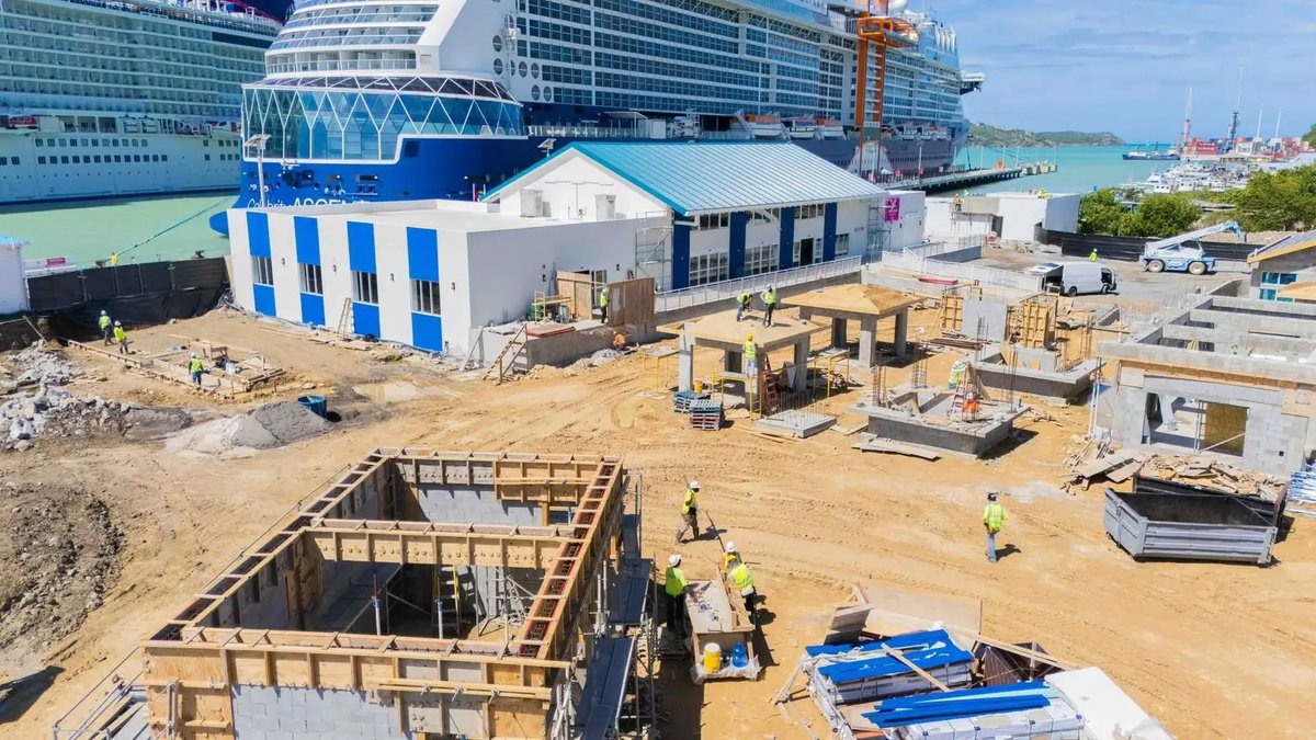 Antigua Cruise Port Day Club Pool and Commercial Facilities Take Shape