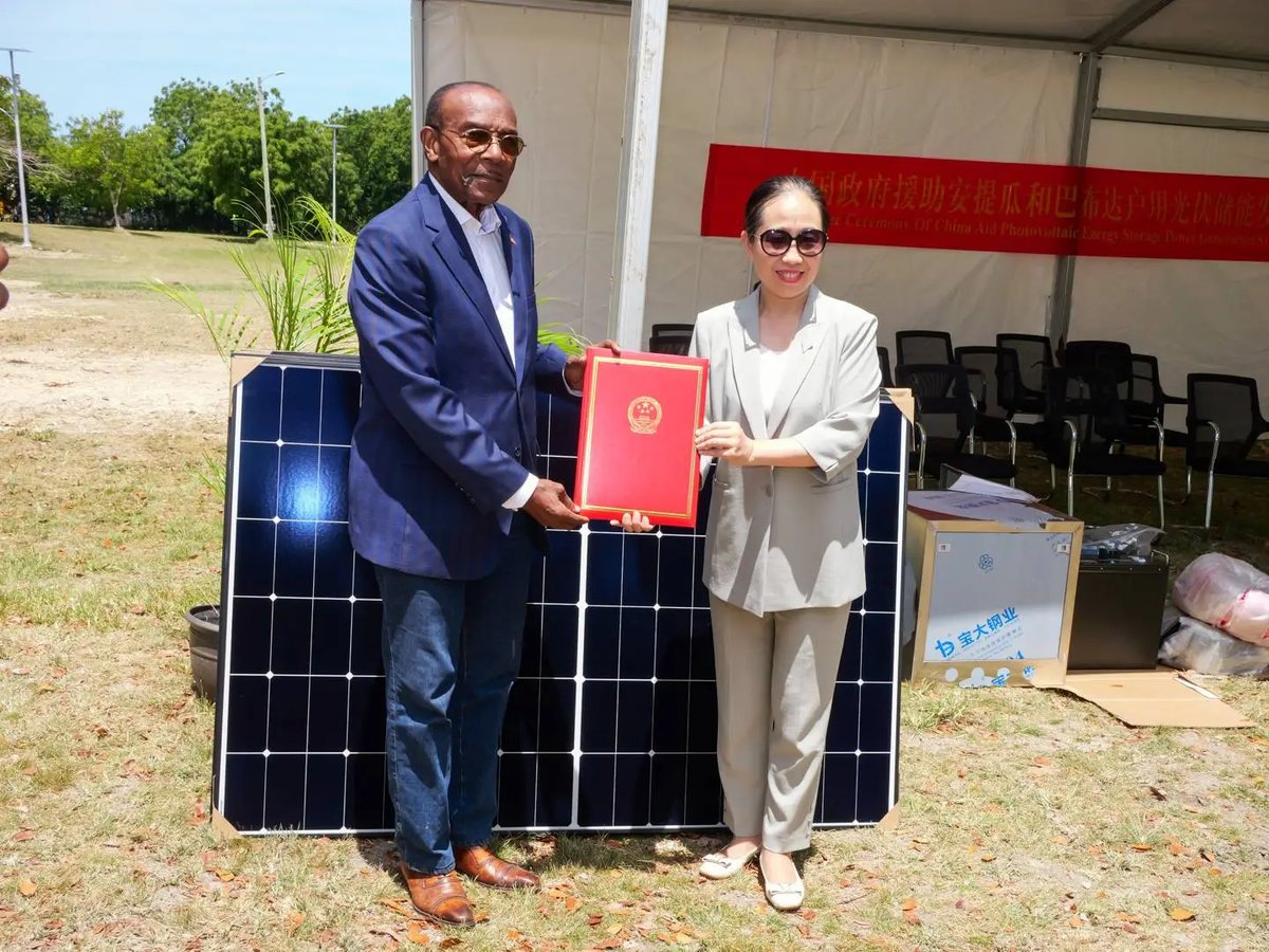 China Donates Solar Kits to Antigua and Barbuda to Aid Vulnerable Households