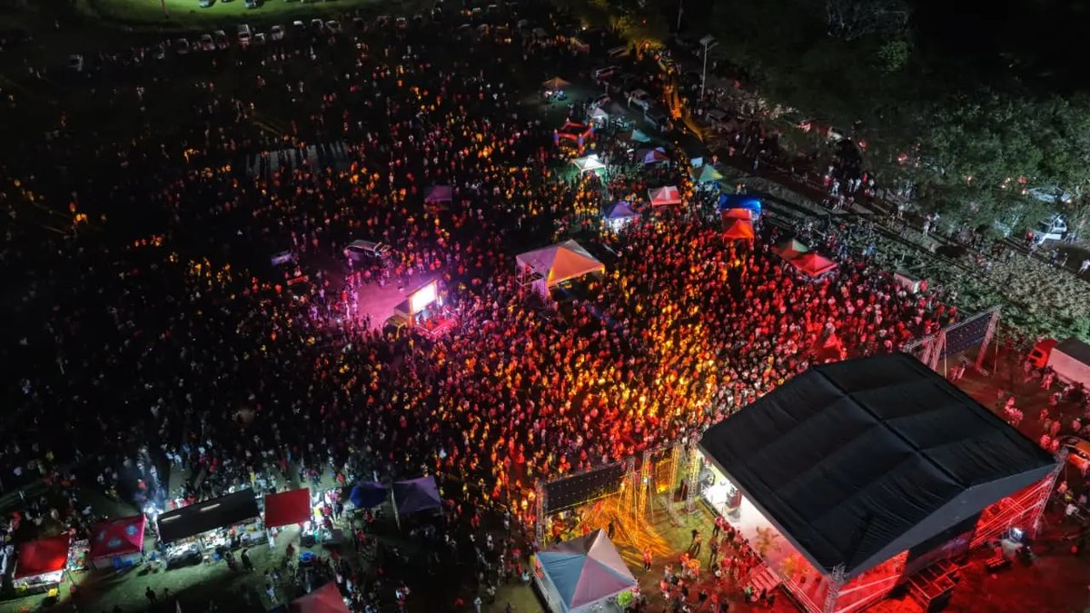 Thousands Rally at ABLP 'Red and Reddy' Concert Days Before General Election
