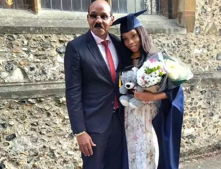 PM Browne Attends Daughter's Master's Graduation in the UK