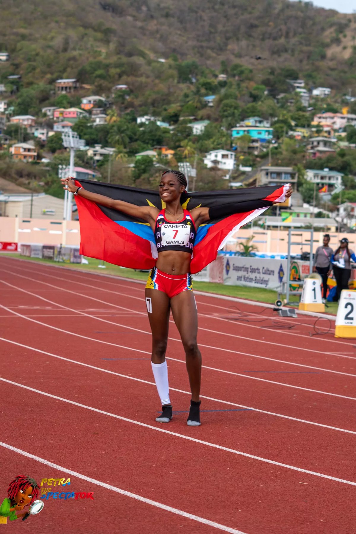 Fenton tops qualifiers in Under-17 girls' 200 metres at CARIFTA 2026 