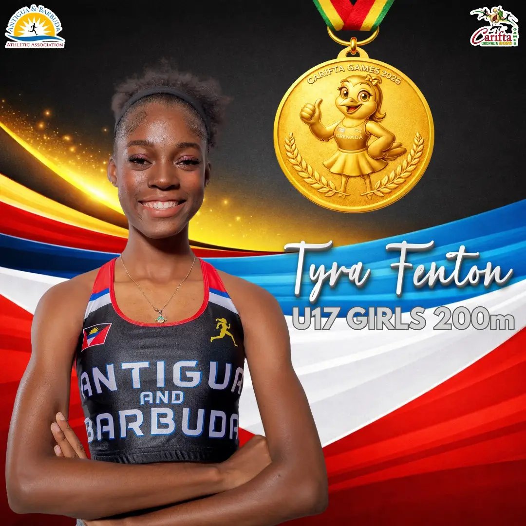 Tyra Fenton Clinches 200m Gold, Completes Triple-Medal Haul at CARIFTA Games